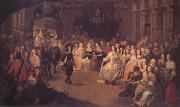 Charles II Dancing at a Ball at Court (mk25) Hieronymus Janssens